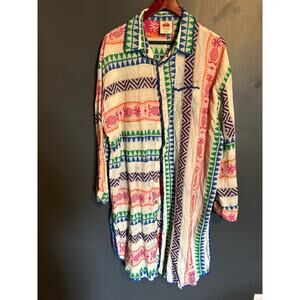 FARM Rio Multicolor Embroidered Tunic Shirt – Size L/XL